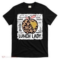 Back To School Teach Love Inspire Lunch Lady T-Shirt thumb 0