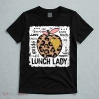 Back To School Teach Love Inspire Lunch Lady T-Shirt thumb 5