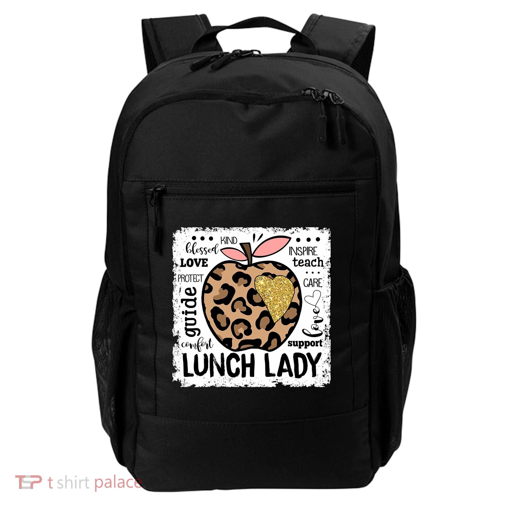 Back To School Teach Love Inspire Lunch Lady Backpack