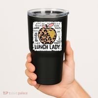 Back To School Teach Love Inspire Lunch Lady Tumbler thumb 2