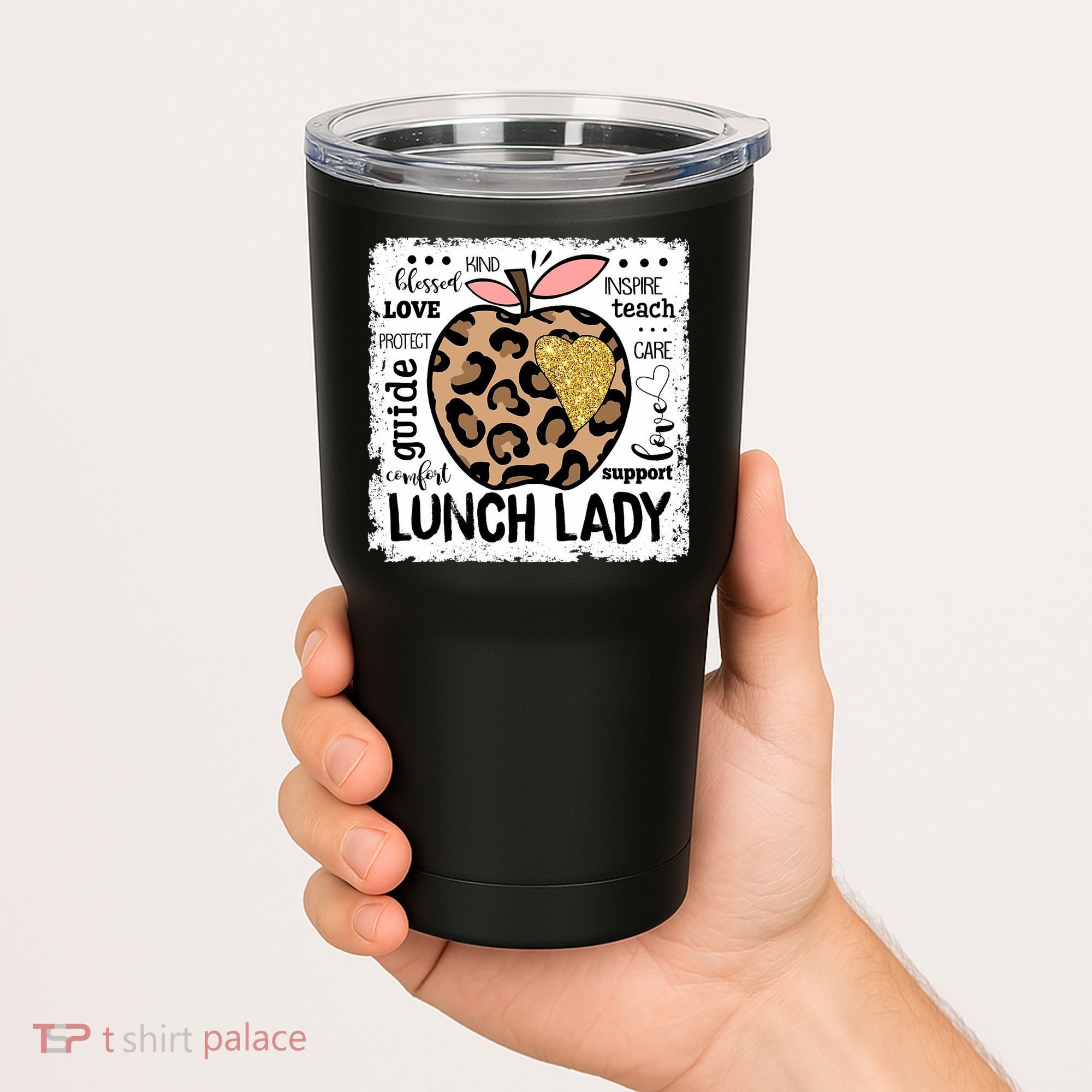 Back To School Teach Love Inspire Lunch Lady Tumbler