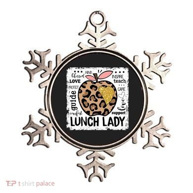 Back To School Teach Love Inspire Lunch Lady Ornament