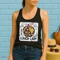 Back To School Teach Love Inspire Lunch Lady Women's Tank Top thumb 2