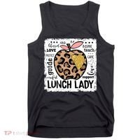 Back To School Teach Love Inspire Lunch Lady Tank Top thumb 0