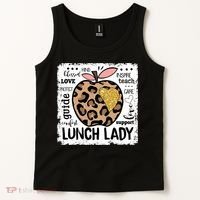 Back To School Teach Love Inspire Lunch Lady Tank Top thumb 2