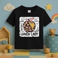 Back To School Teach Love Inspire Lunch Lady Toddler T-Shirt thumb 3