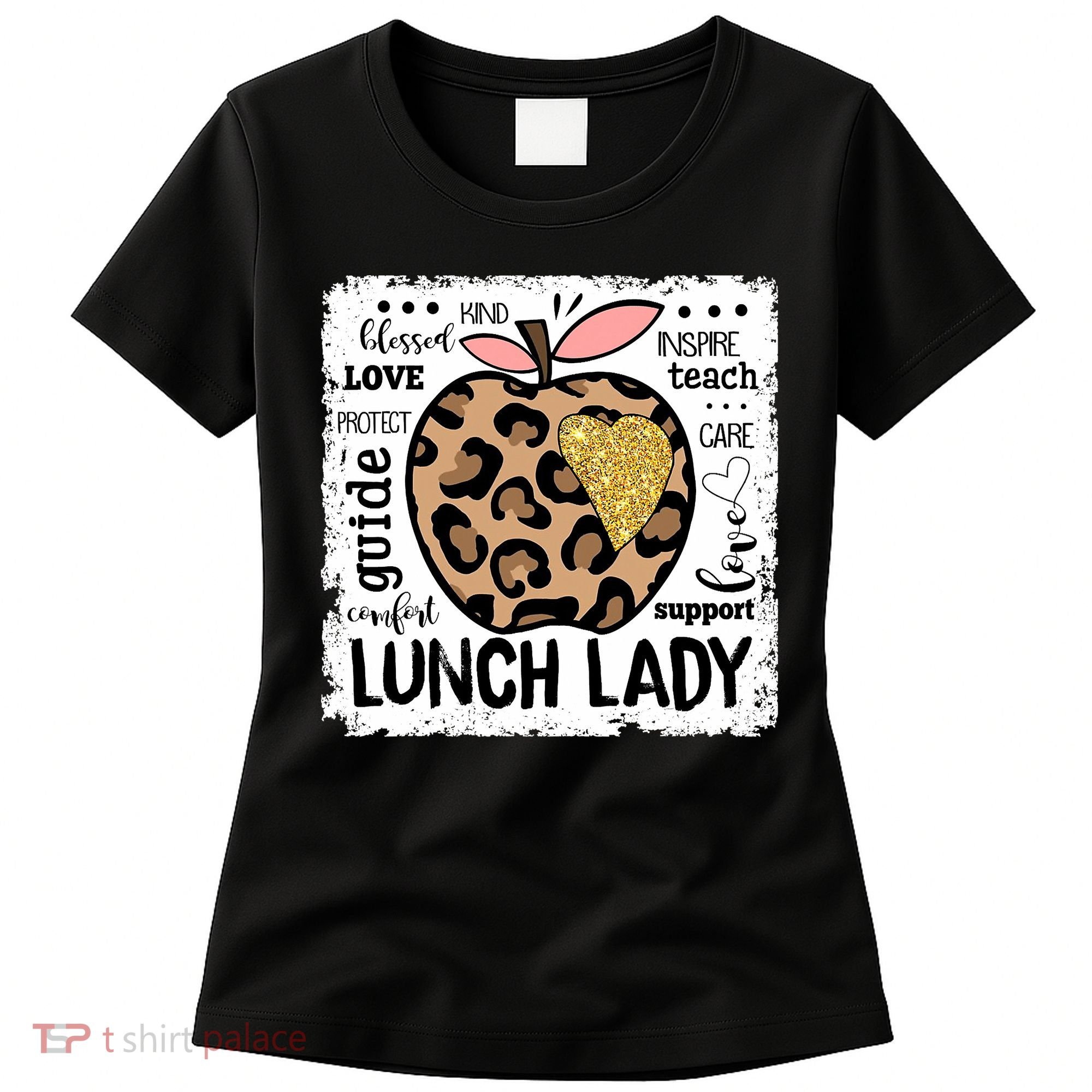 Back To School Teach Love Inspire Lunch Lady Women's T-Shirt