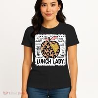 Back To School Teach Love Inspire Lunch Lady Women's T-Shirt thumb 4