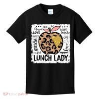 Back To School Teach Love Inspire Lunch Lady Kids T-Shirt thumb 0