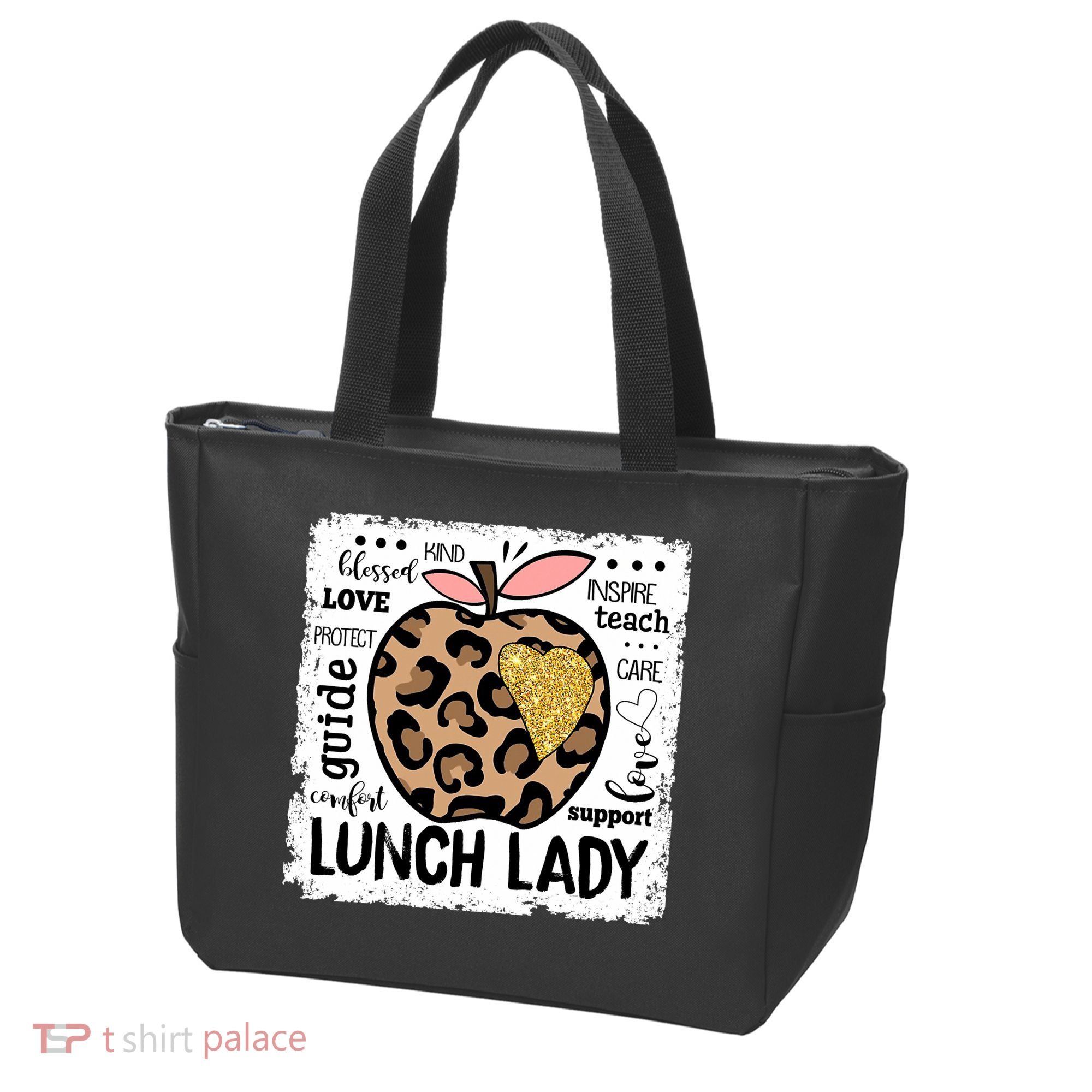 Back To School Teach Love Inspire Lunch Lady Tote Bag