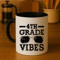 Back To School 4th Grade Vibes First Day Teacher Gift Coffee Mug thumb 4