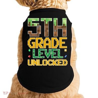 Back To School 5th Grade Gamer Fifth Grader Doggie Tank