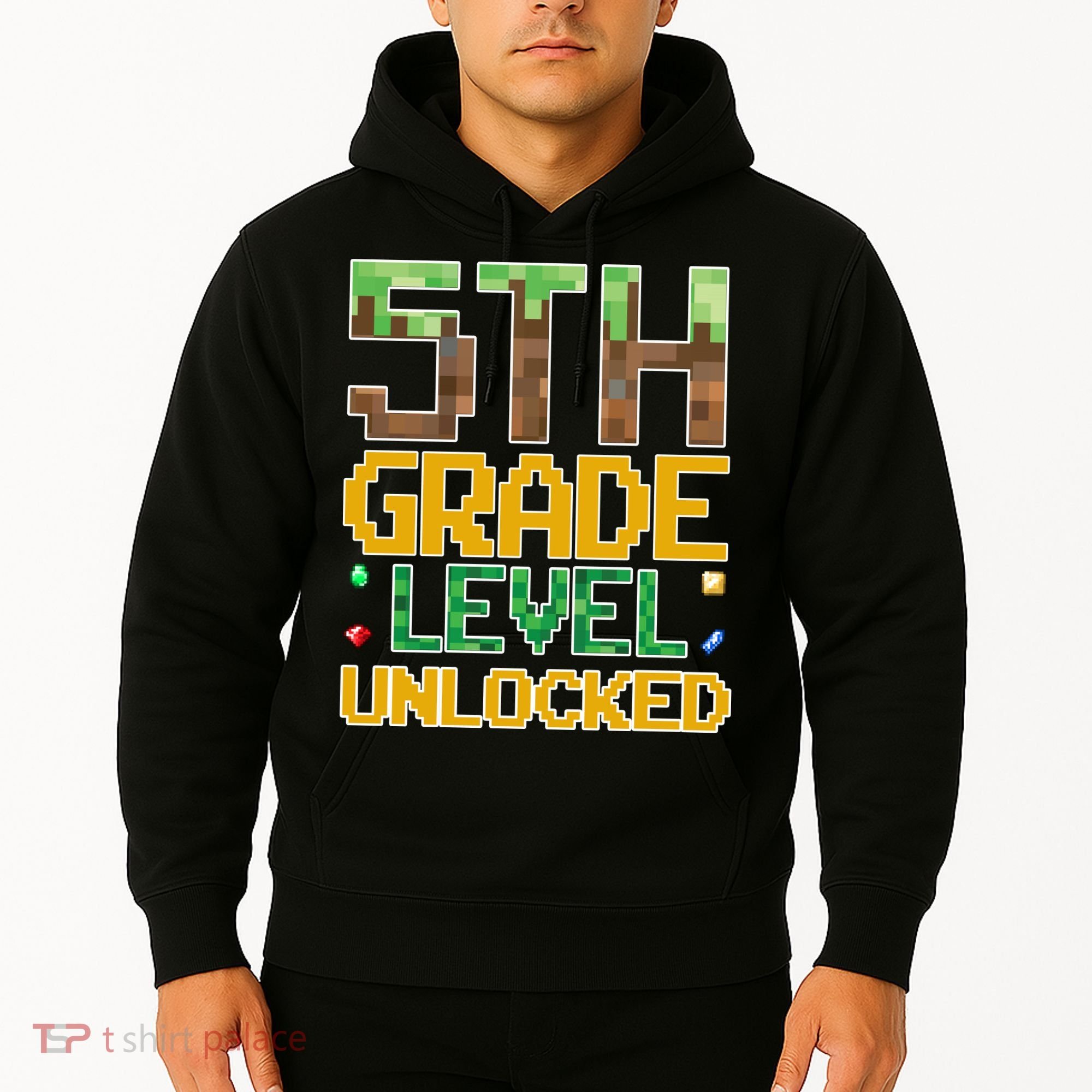Back To School 5th Grade Gamer Fifth Grader Hoodie