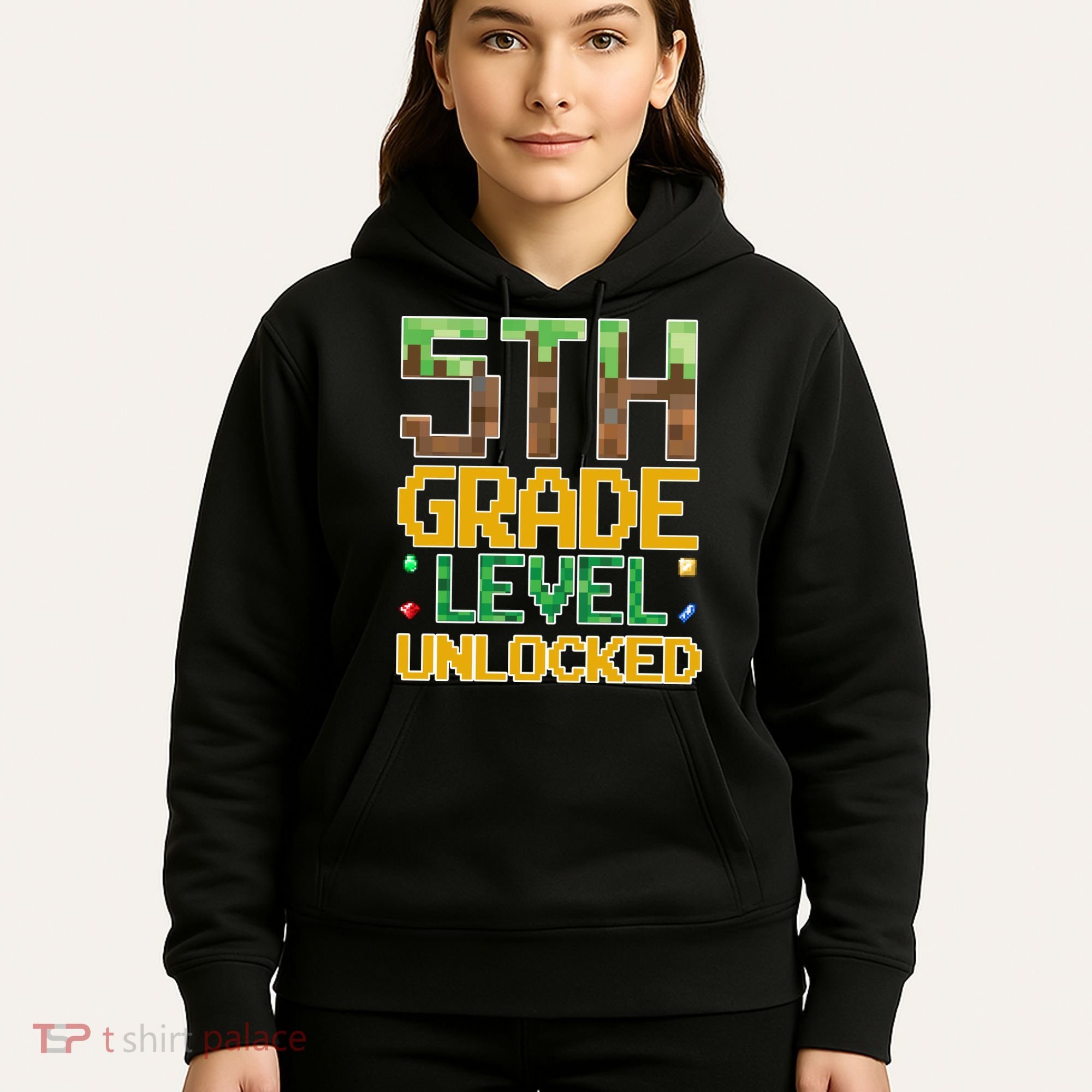 Back To School 5th Grade Gamer Fifth Grader Hoodie