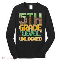 Back To School 5th Grade Gamer Fifth Grader Long Sleeve Shirt thumb 0