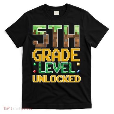 Back To School 5th Grade Gamer Fifth Grader T-Shirt