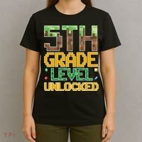 Back To School 5th Grade Gamer Fifth Grader T-Shirt thumb 4