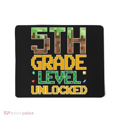 Back To School 5th Grade Gamer Fifth Grader Mousepad