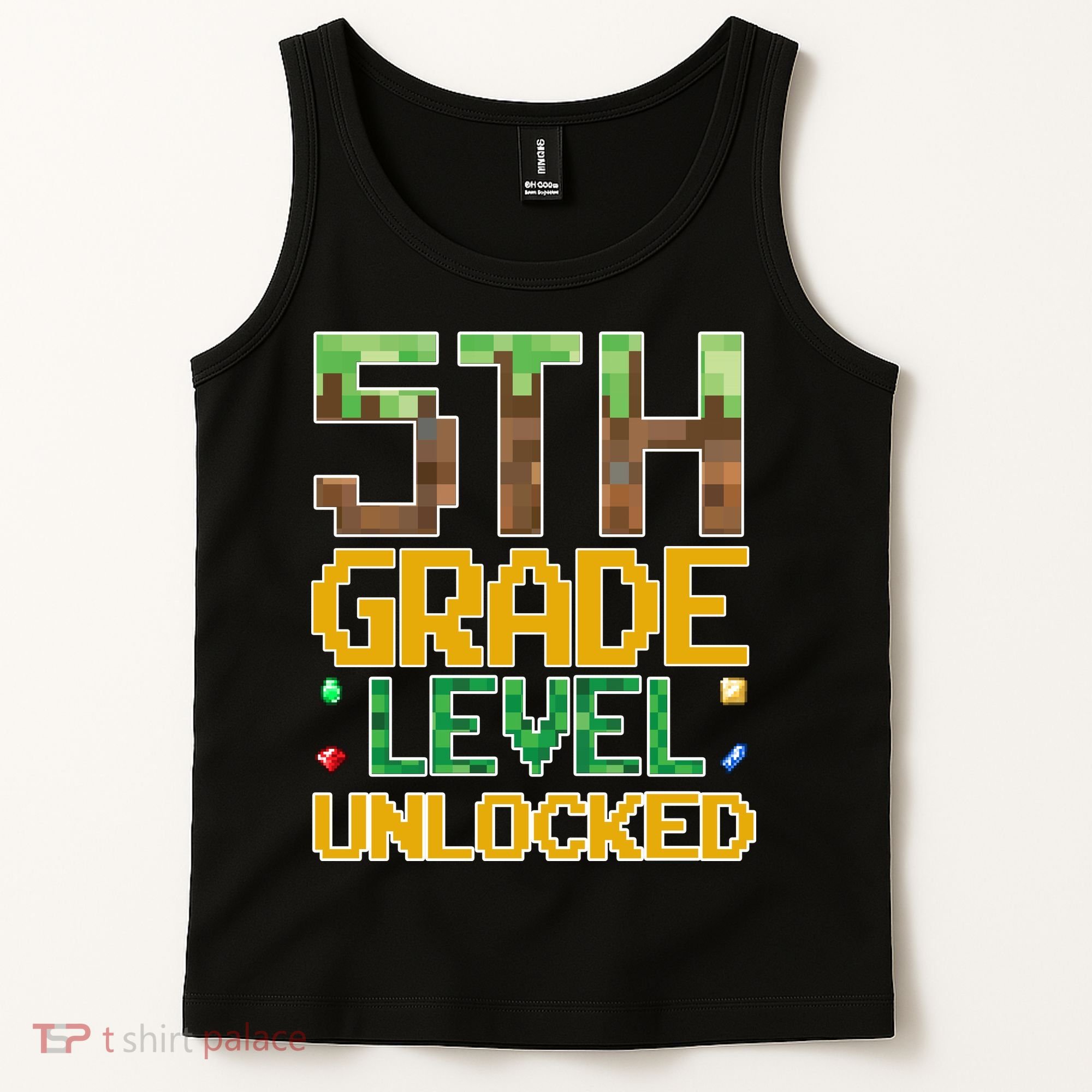 Back To School 5th Grade Gamer Fifth Grader Tank Top