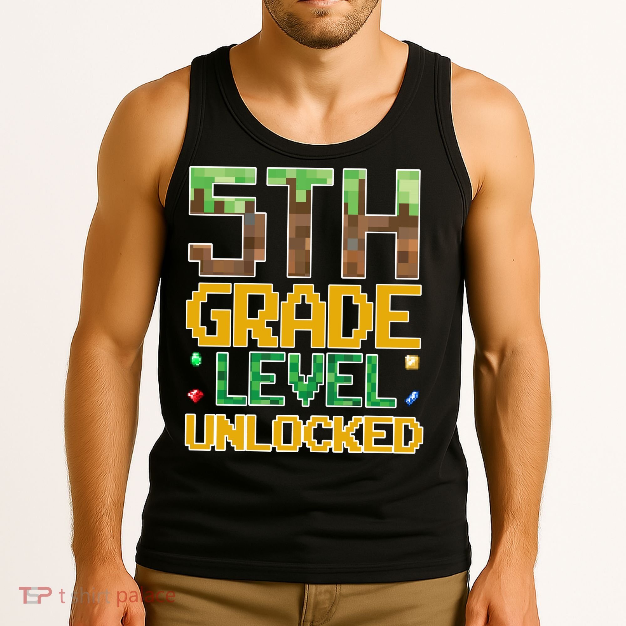 Back To School 5th Grade Gamer Fifth Grader Tank Top