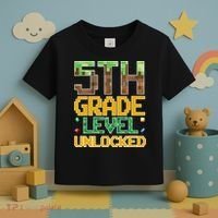 Back To School 5th Grade Gamer Fifth Grader Toddler T-Shirt thumb 3