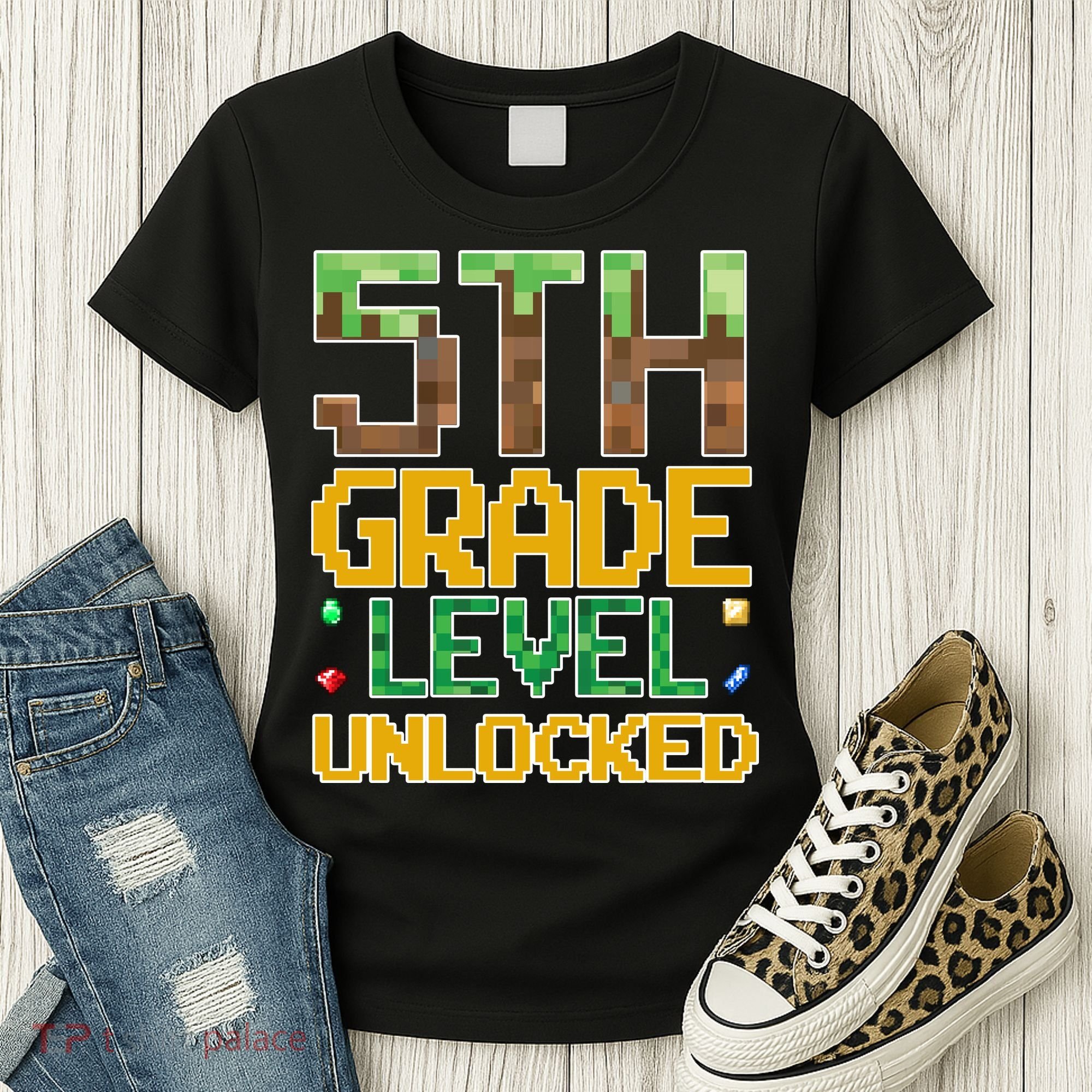 Back To School 5th Grade Gamer Fifth Grader Women's T-Shirt