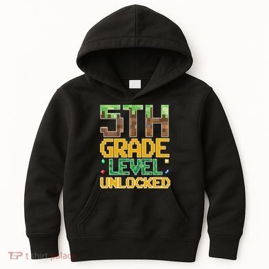 Back To School 5th Grade Gamer Fifth Grader Kids Hoodie