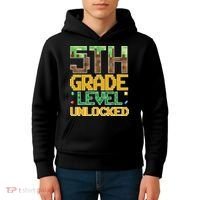 Back To School 5th Grade Gamer Fifth Grader Kids Hoodie thumb 4