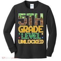 Back To School 5th Grade Gamer Fifth Grader Kids Long Sleeve Shirt thumb 0