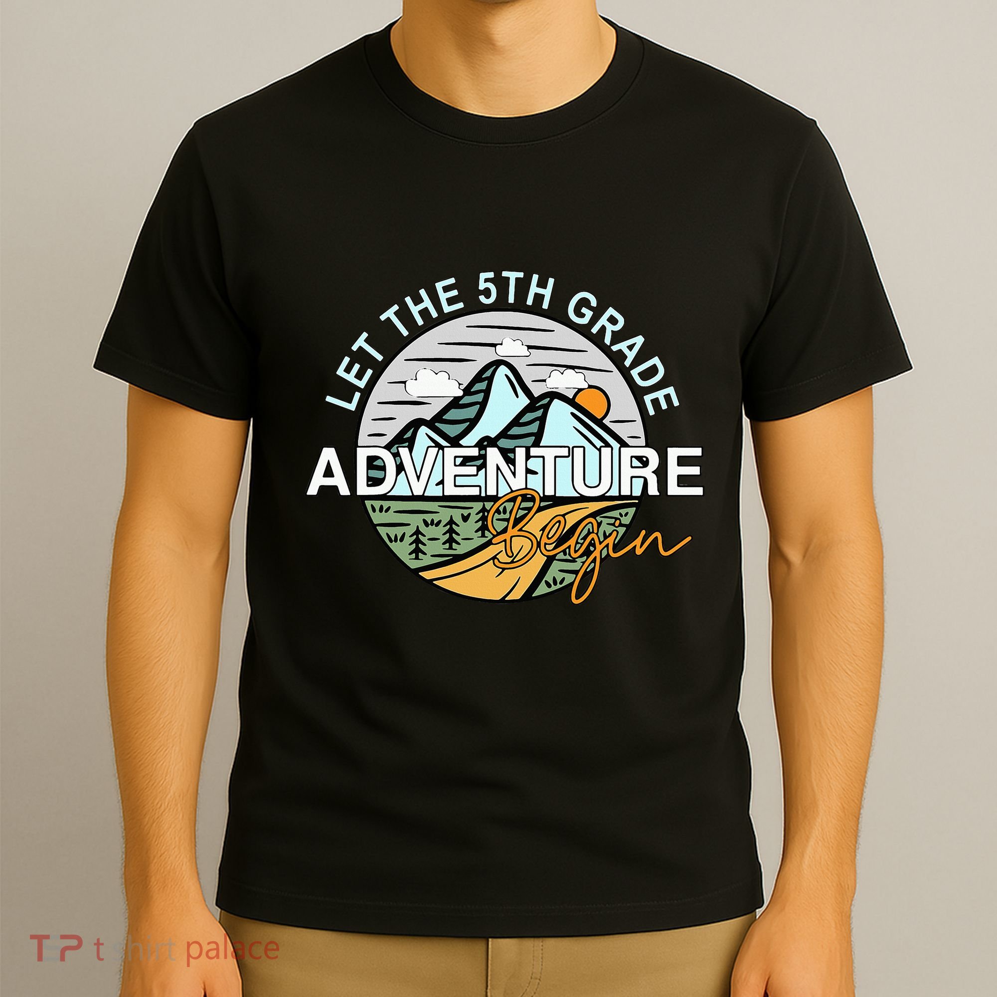 Back To School Let The 5th Grade Adventure Begin Fifth Grade T-Shirt