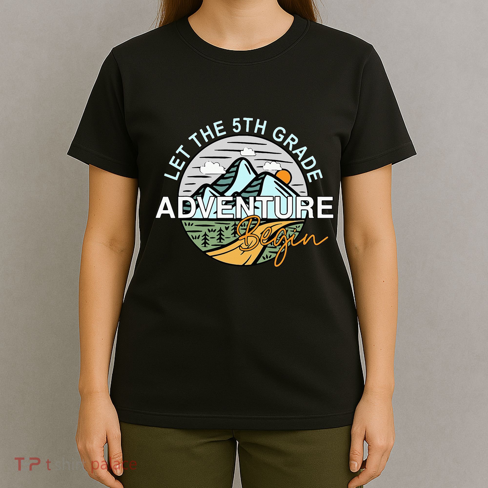 Back To School Let The 5th Grade Adventure Begin Fifth Grade T-Shirt