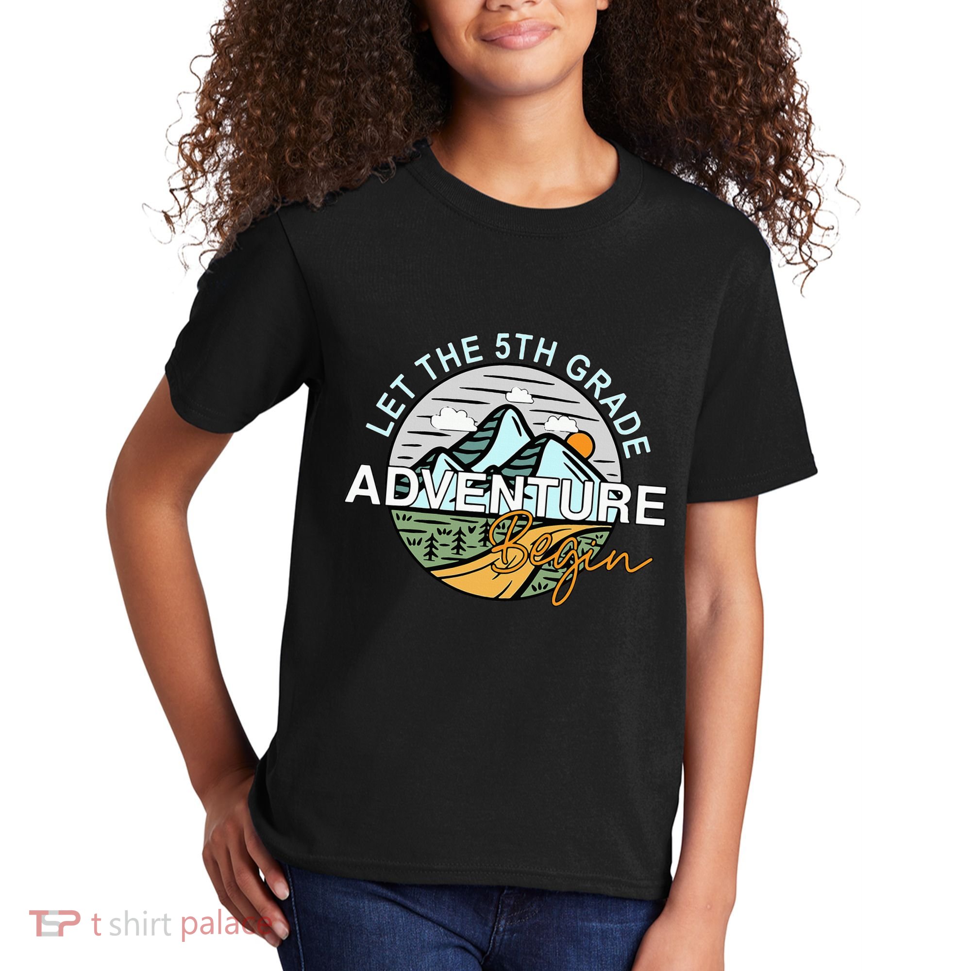 Back To School Let The 5th Grade Adventure Begin Fifth Grade Kids T-Shirt