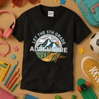 Back To School Let The 5th Grade Adventure Begin Fifth Grade Kids T-Shirt thumb 3