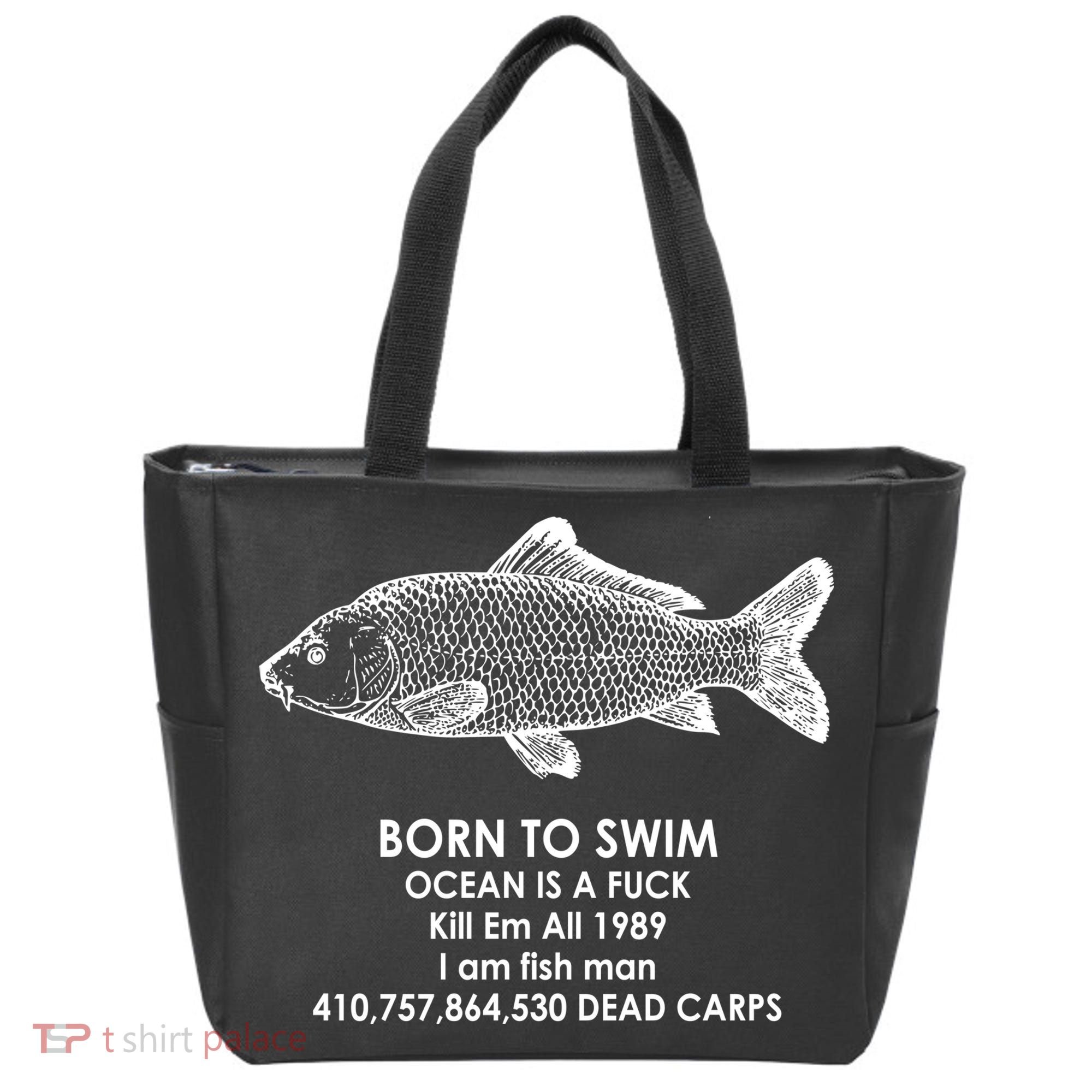 Born To Swim Ocean Is A Fuck Tote Bag