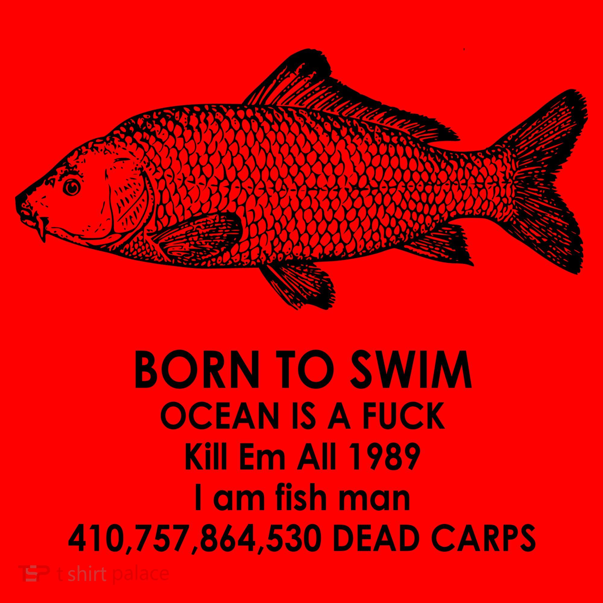 Born To Swim Ocean Is A Fuck Santa Hat