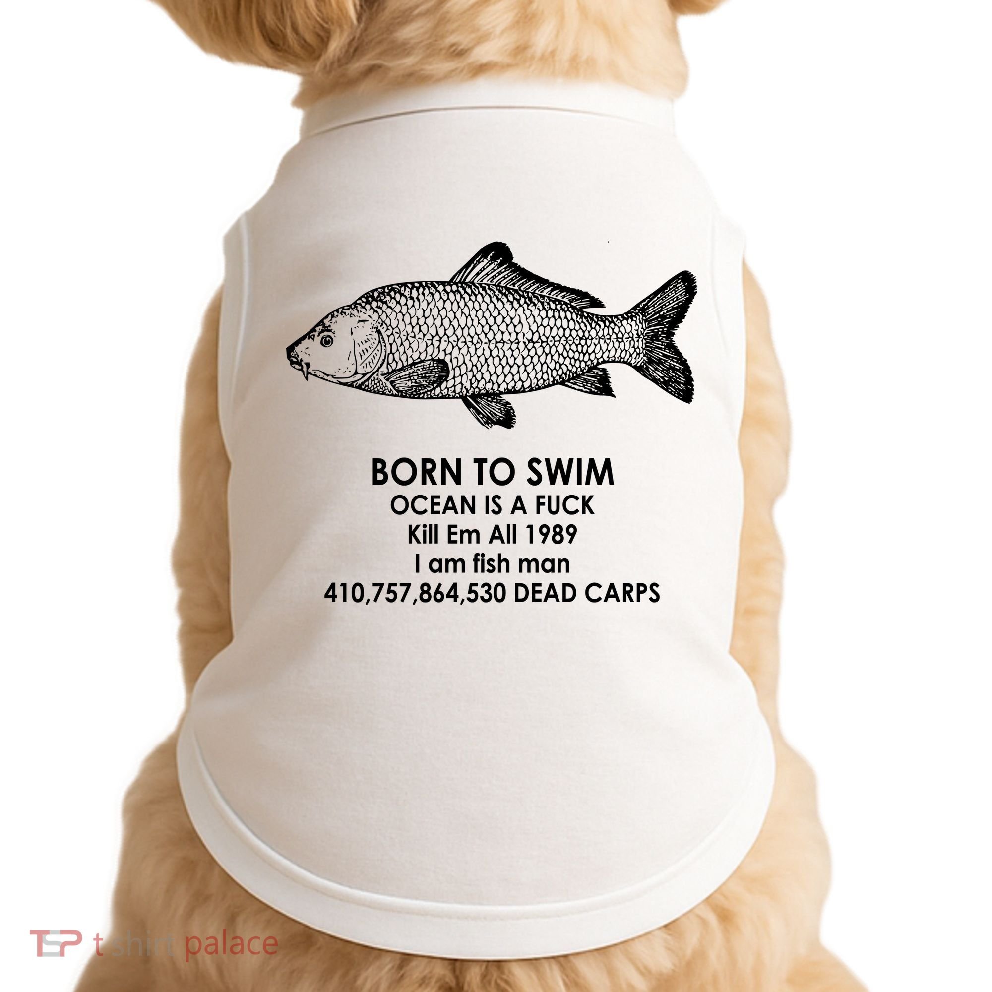 Born To Swim Ocean Is A Fuck Doggie Tank