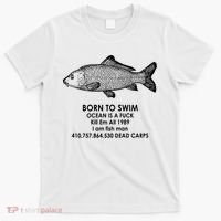 Born To Swim Ocean Is A Fuck T-Shirt thumb 0