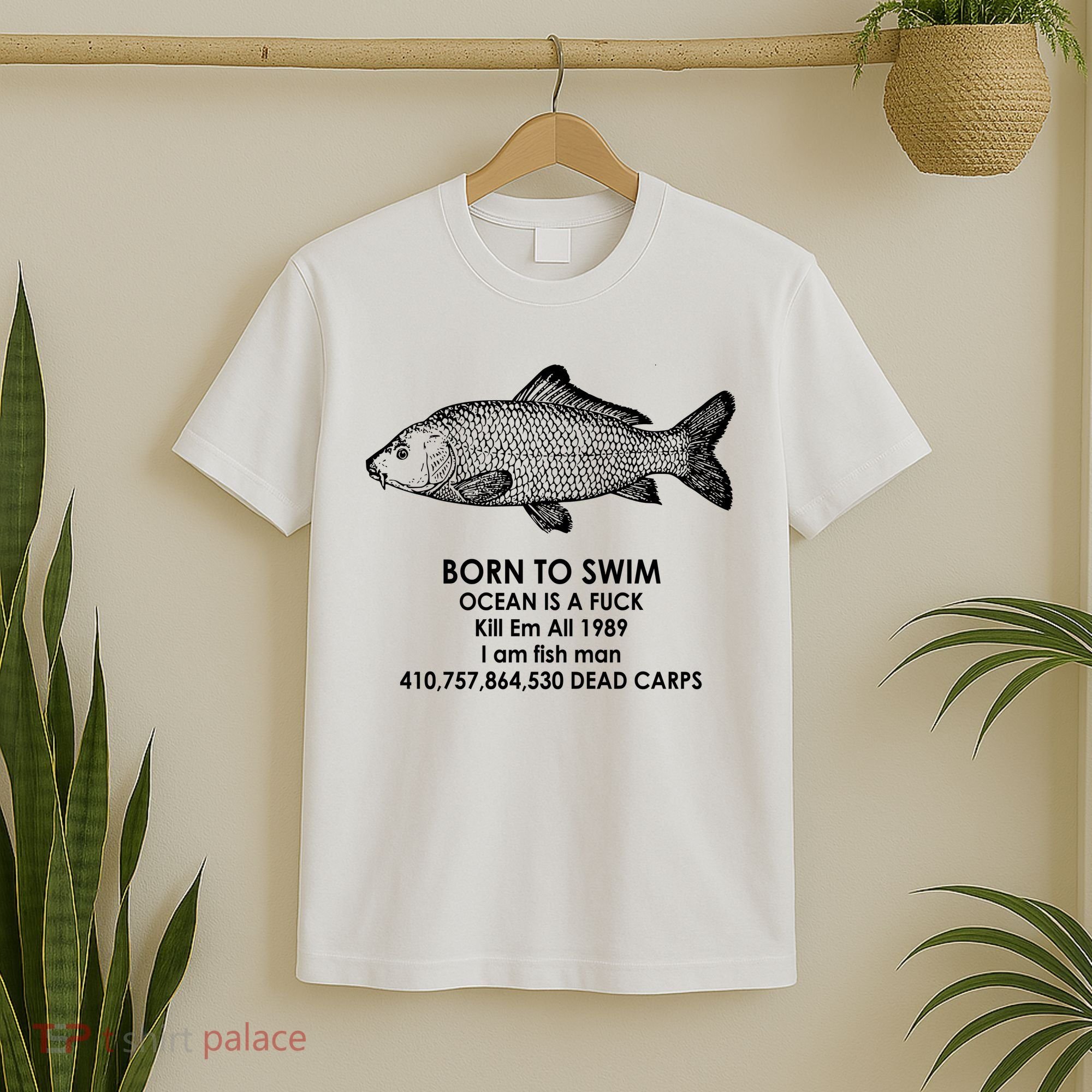 Born To Swim Ocean Is A Fuck T-Shirt