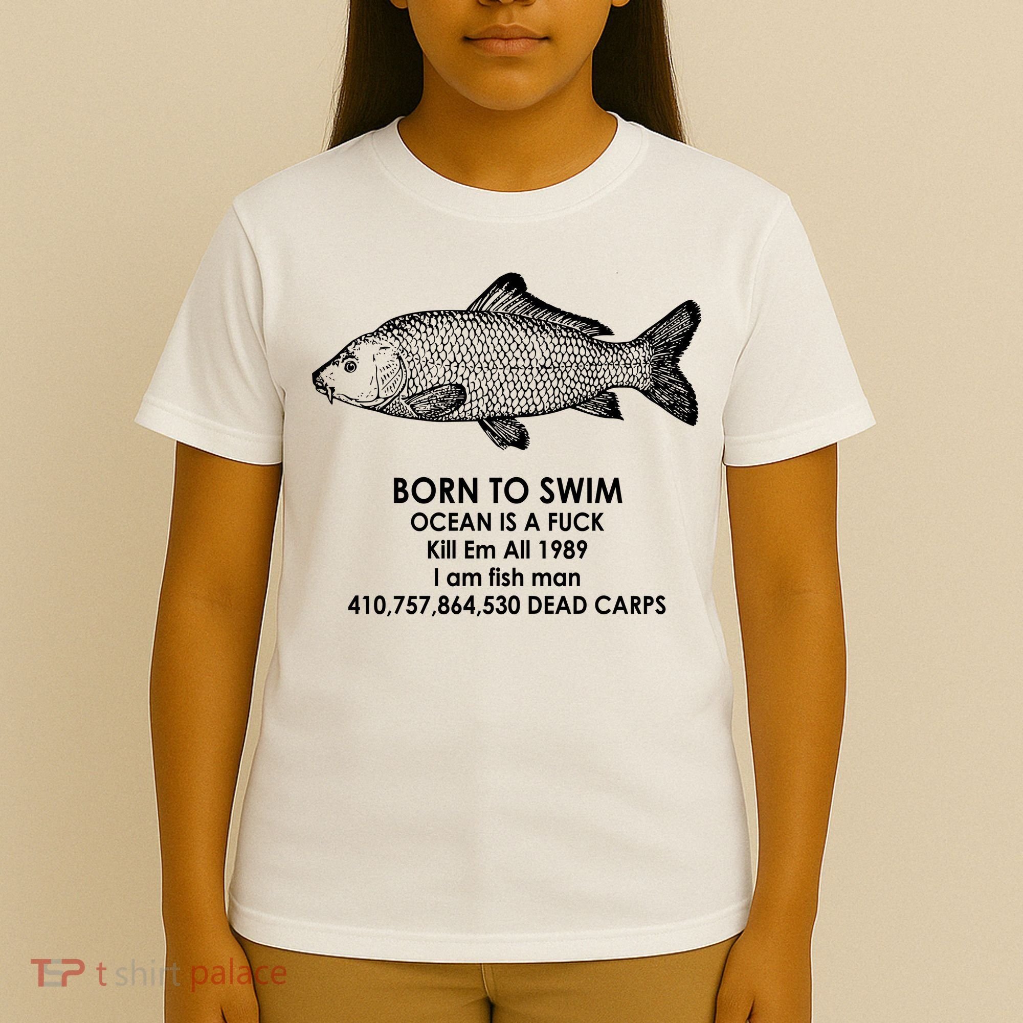 Born To Swim Ocean Is A Fuck T-Shirt