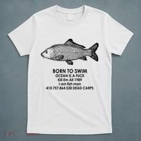 Born To Swim Ocean Is A Fuck T-Shirt thumb 5