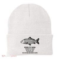 Born To Swim Ocean Is A Fuck Beanie thumb 0