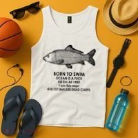 Born To Swim Ocean Is A Fuck Tank Top thumb 4