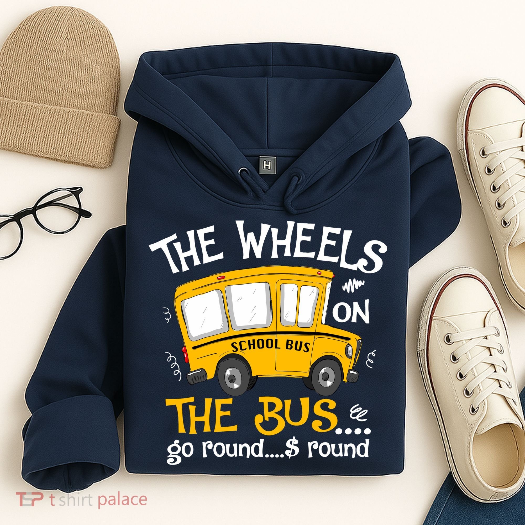 Back To School The Wheels On The Bus Hoodie