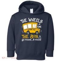 Back To School The Wheels On The Bus Toddler Hoodie thumb 0