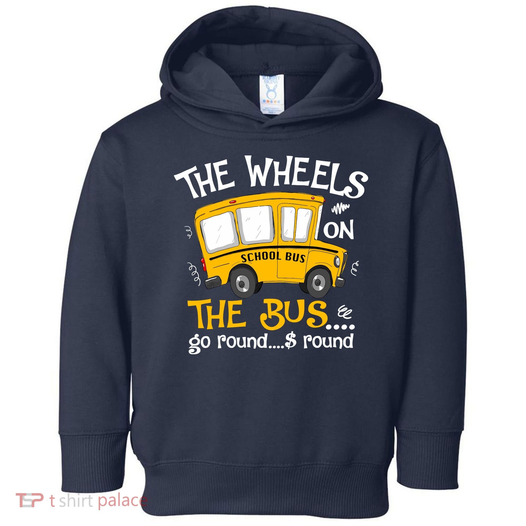 Back To School The Wheels On The Bus Toddler Hoodie
