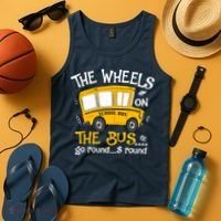 Back To School The Wheels On The Bus Tank Top thumb 4