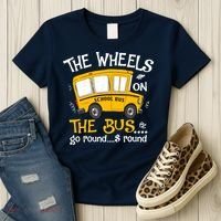 Back To School The Wheels On The Bus Women's T-Shirt thumb 3