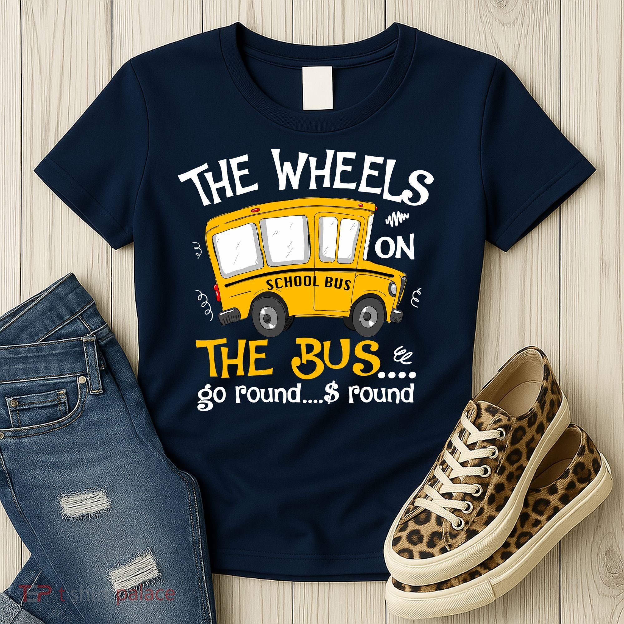Back To School The Wheels On The Bus Women's T-Shirt