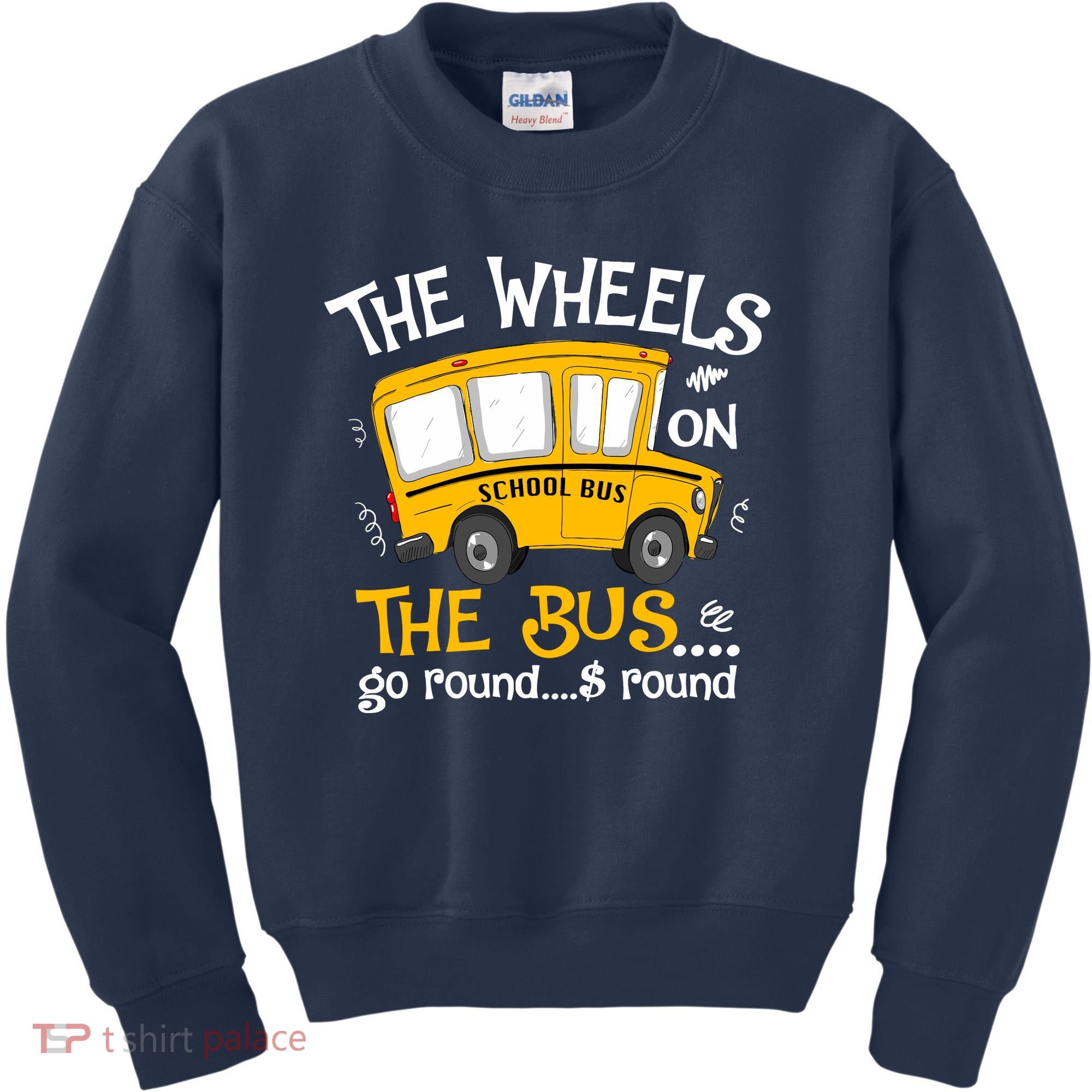 Back To School The Wheels On The Bus Kids Sweatshirt