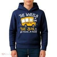 Back To School The Wheels On The Bus Kids Hoodie thumb 4